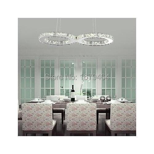 K9 Crystal lam Included Led Pendant lamp , Concise Modern Metal Plating sitting room lights Dining-room lamp and bedroom light