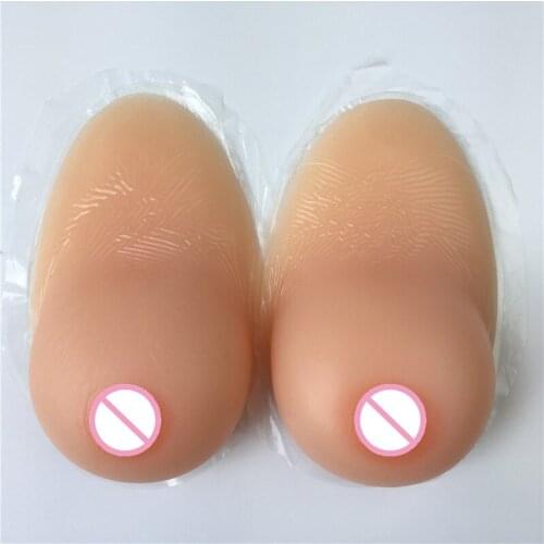 Transsexual breast 1400g big E cup silicone breast form adhesive transgender and crossdressing