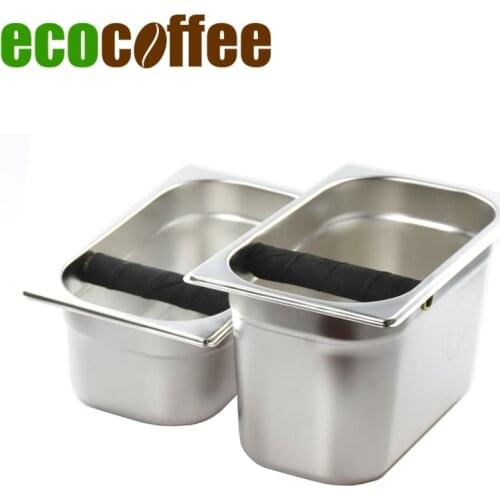 High Quality Stainless Steel Knock Box Espresso Coffee Power Bucket for coffee powder