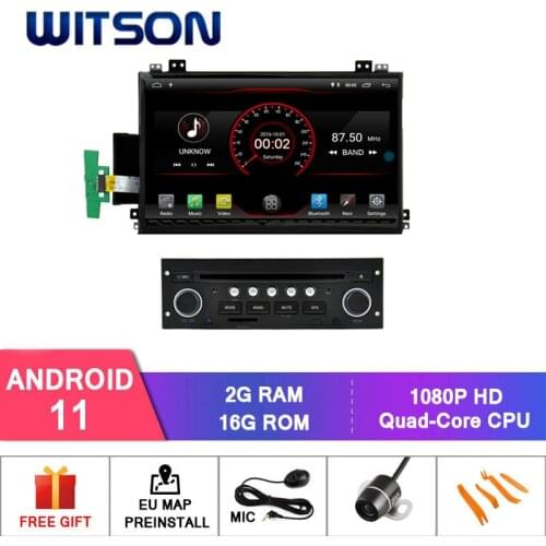 WITSON Quad-core Android 11 car gps For CITROEN C5 RAM Memory Mirror Link car multimedia player auto stereo radio bluetooth GPS