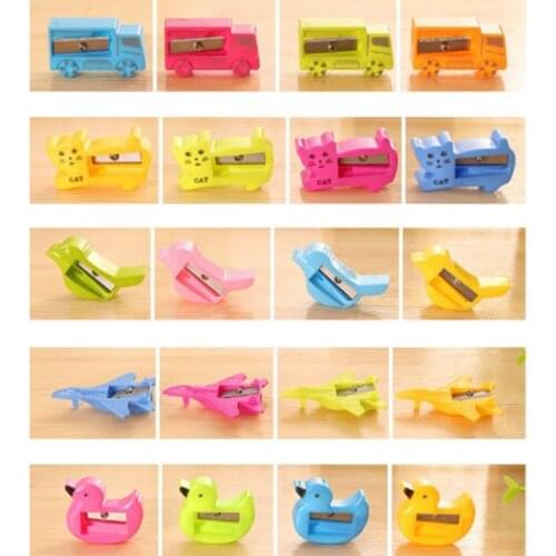 10pcs Creative Pencil School Supplies Animal Pencil Sharpeners Sharpener Office