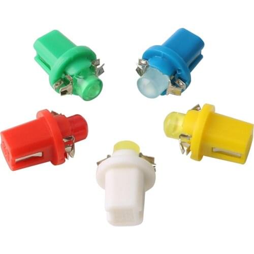 10Pcs Super Bright LED Light Car Gauge Speed Dash Bulb 12V B8.5 COB Led 1 SMD Lights Auto Dashboard Gauge Instrument Lights