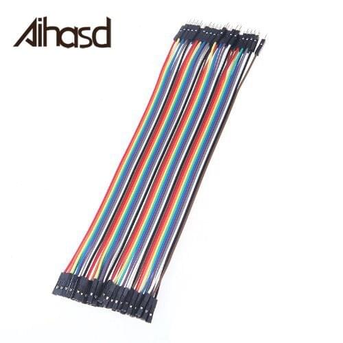 40PCS 20CM 1P-1P Dupont Cable Male to Female Colorful Jumper Wire