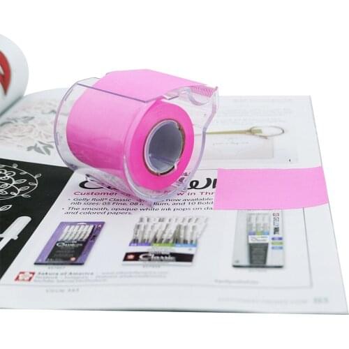 4A Roll Sticky Notes Full Adhesive 2 x 315 Inches Neon Red Stationery Kawaii Planner Cute Sticker Memo Pads 4A PSS 9-1 NR