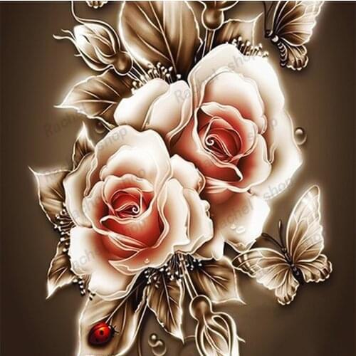 Diamond Embroidery Diy Diamond Painting Cross Stitch Kits Diamond Mosaic Roses Full Square Diamond Embroidery Bs210