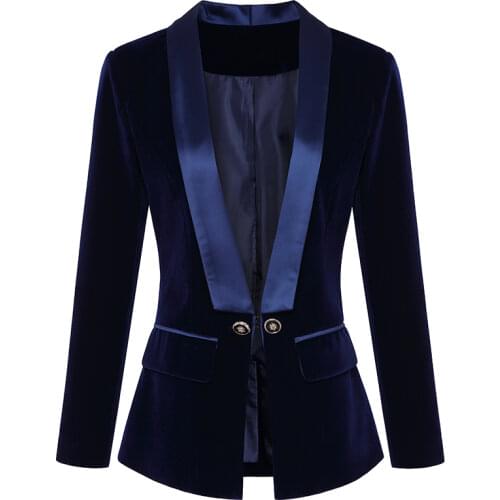 AUSO Women's Velvet Blazers