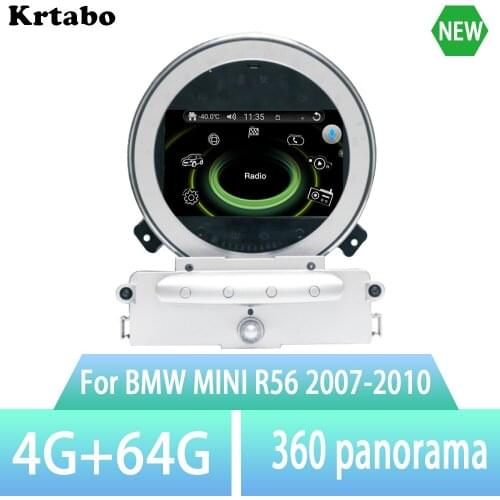 Krtabo Android 10.0 Car Navigation multimedia Player 360 camera For BMW Mini Cooper R60 2011-2016 Support Radio WIFI BT