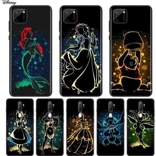 Silicone Cover Elsa Ariel Princess For OPPO A5 A9 A7 A11X A1K A12 A12E A31 A32 A53 A53S A72 A73 A93 AX7 Pro Phone Case