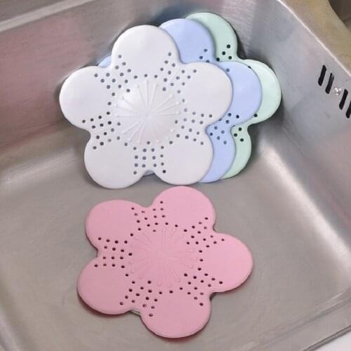 Flower Shape Flter Kitchen Sink Floor Cover Bathroom Sewer Gutter Anti Clogging Drain Washing Basin Accessory Hair Stopper Catch