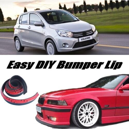 Bumper Lip Deflector Lips For Suzuki Celerio Front Spoiler Skirt For Car View Tuning / Body Kit / Strip