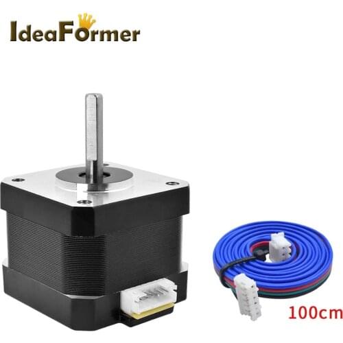 1/5pcs 3D Printer Nema 42 Hybrid Stepper Motor CNC XYZ axis 42*42*40mm 42BYG45040-24D 4-lead 1.5A 500mN.m with motor cable