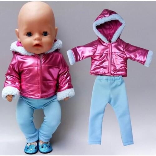 Baby new born Doll Clothes coat set18 inch american Doll Clothes jacket doll accessories
