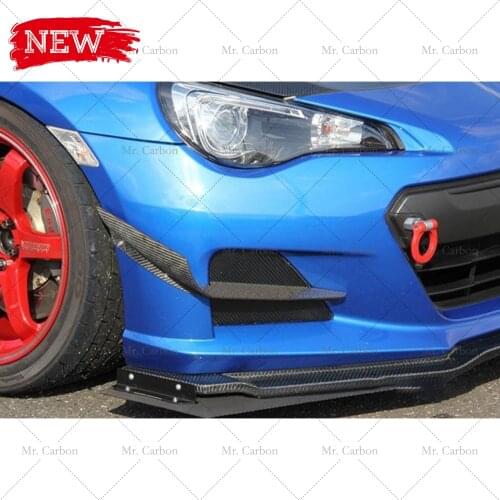 FOR BRZ FT86 GT86 CLEIB STYLE CARBON FIBER FRONT CANARD TRIM BODY KIT TUNING PART FOR BRZ FT86 CARBON BUMPER SPLITTER RACING