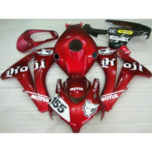 Dor-Injection mold Red fairings for CBR1000RR 2008 2009 2010 2011 fairings cbr1000 rr 08 09 10 11 12 bodyworks