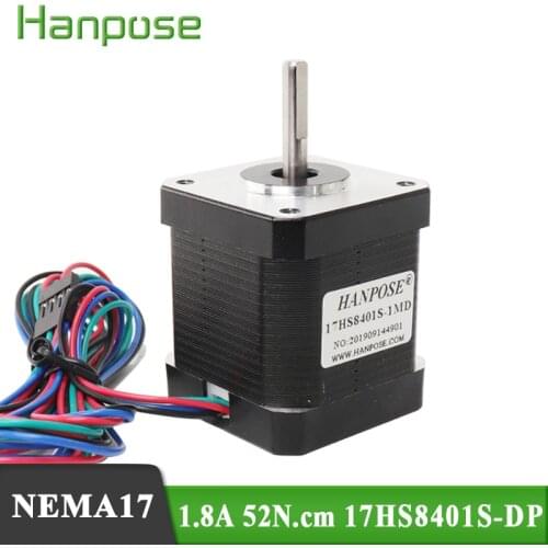 1pcs Nema17 motor 17HS8401S-DP 4-lead Stepper Motor 48mm Nema 17 motor 42BYGH For 3D Printer Monitor Equipment