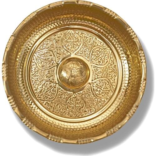 Turkish Hammam and Bath Bowls Made of Brass, Hand Hammered Patterned Brass Hammam Bowl or Use as Decorative Accessory