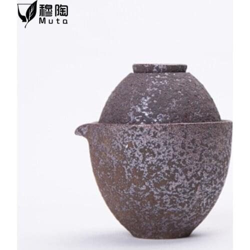 Ceramic teapots with 2 tea cups porcelain gaiwan tea sets portable travel tea sets drinkware matcha set ceramic tea set