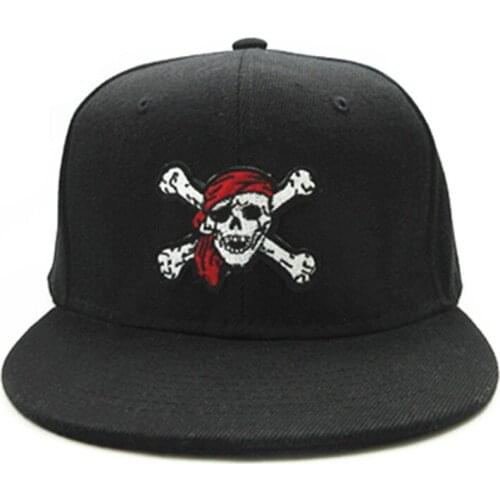 LDSLYJR Pirate Skull embroidery cotton Baseball Cap hip-hop cap Adjustable Snapback Hats for men and women 141
