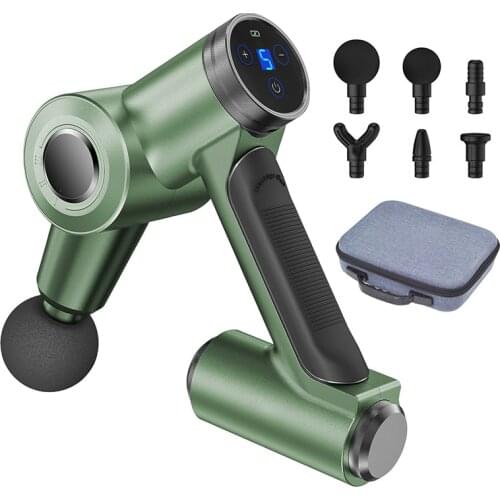 Multi Speeds LCD Display Massage Gun Deep Muscle Massager Fascia Muscle Pain Body Neck Exercising Relaxation Slimming Relief