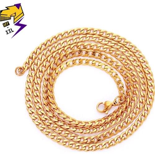 Hiphop Twisted Singapore NK Chain Necklace Long 70cm Silver Gold Color Chains Necklaces for Men/Women Stainless Steel Jewelry