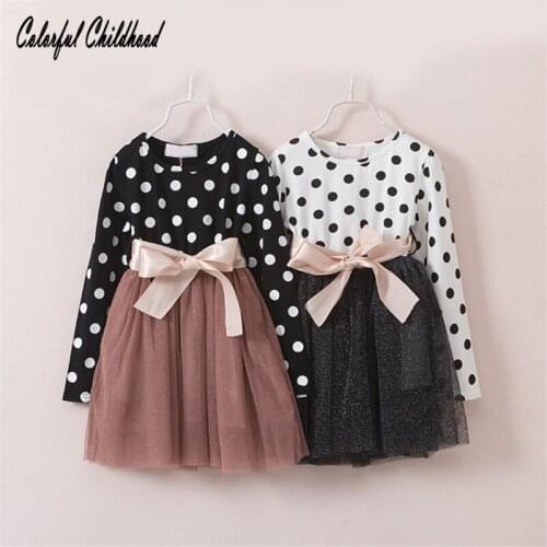 Girls Dress Princess Dress 2017 Brand Girls Dress Children Clothing Ball Gown Dot Print Kids Clothes Girls Dresses