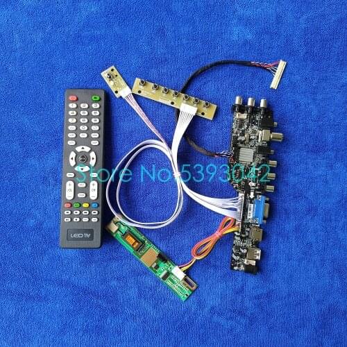 Fit LP154WX4 (TL)(A1)/(TL)(A2)/(TL)(A3)/(TL)(A4) 1CCFL digital 3663 30-Pin LVDS AV USB DVB-C 1280*800 controller board kit