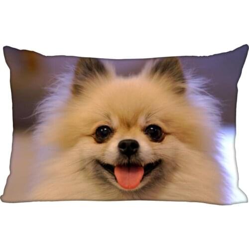 Custom Pillowcase Cover Pomeranian Rectangle Zipper Pillow Cover Print Your Pictures 40x60cm45X75cm50X75cm(Two sides)
