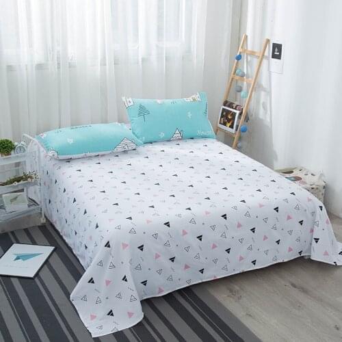 Bed Sheet Kids Adults Bedding Sheet Bedspread Flat Sheet Bed Cover Couvre Lit Home Hotel Bed Sheet Home Textile