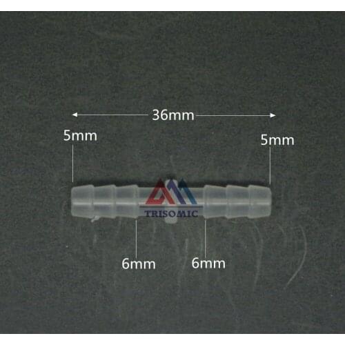 5mm Straight Connector Plastic Fitting Barbed Connector Material PP Hose PVC Tube Connection Joiner Fitting Aquarium Fish Tank