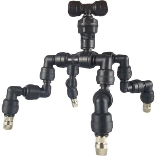 Ajustable Degrees Garden Tank Multi Heads Misting Spray Nozzles For Reptitles Animales Pets Cooling Humidifying