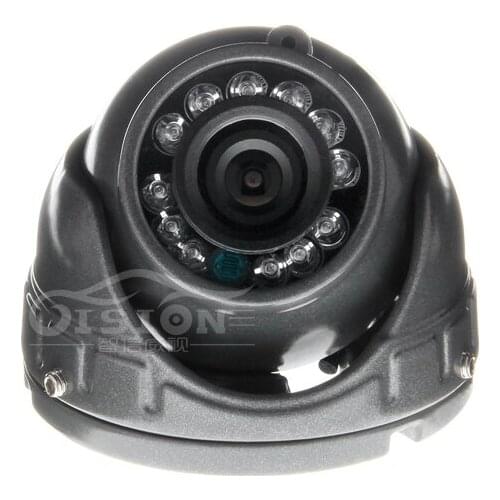 Gray Mini 12V Indoor Camera Metal Dom 1.3MP AHD Vehicle Car Inside Camera With 4 Pin Aviation 3.6MM Lens For Taxi Bus Truck