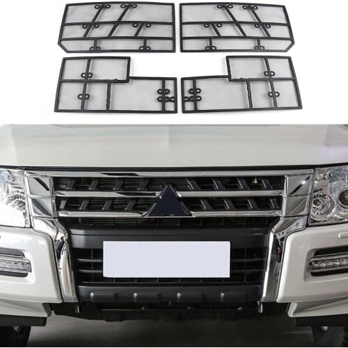 Car Front Insect Grill Net Insect Screening Protective Mesh Cover Fit For Mitsubishi Pajero V93 V97 2012-2018 Accessoies