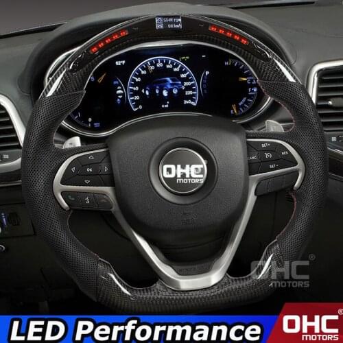 LED Steering Wheel compatible for Jeep Grand Cherokee LED Performance Steering Wheel LED Display Steering Wheel LED Racing