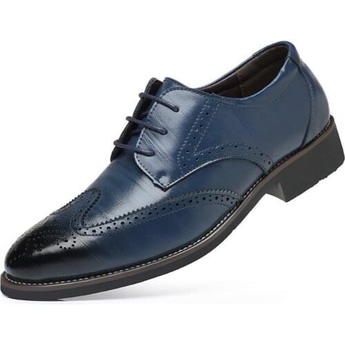 Fashion Men Casual leather Shoes Classic black Men Leather Shoes Comfortable Casual Shoes for Men Loafers Slip on Brown Big Size