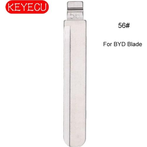 KEYECU 10PCS KEYDIY Universal Remotes Flip Blade 56# , HU57 for Volvo, BYD F3