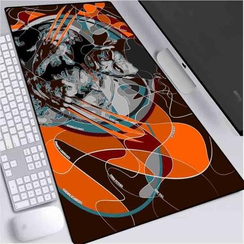 XGZ Large Mouse Pad Wolverine Line Movie Pattern Computer Notebook Desk Pad Black Seam HD Gaming Mouse Pad Anti-slip Carpet