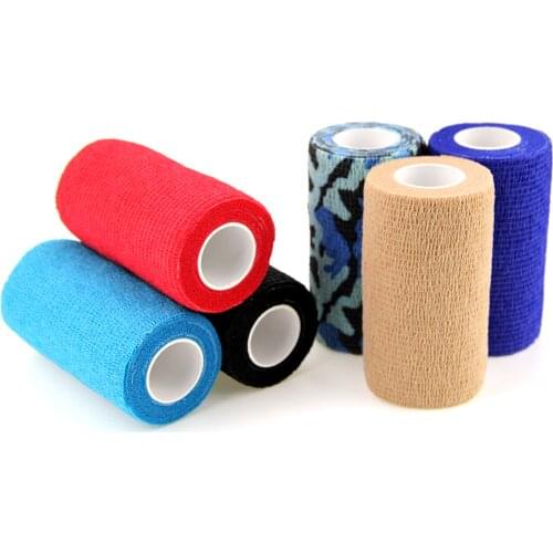 10cm 1 Roll Self Adhesive Bandage Elastic Bandage Nonwoven Waterproof Cohesive Bandage for Medical