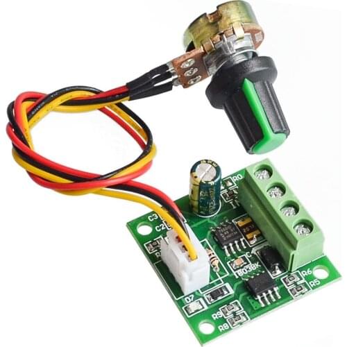 1pcs 1.8V 3/5/6/12 V 2A PWM DC Motor Speed Control /w Potentiometer Switch