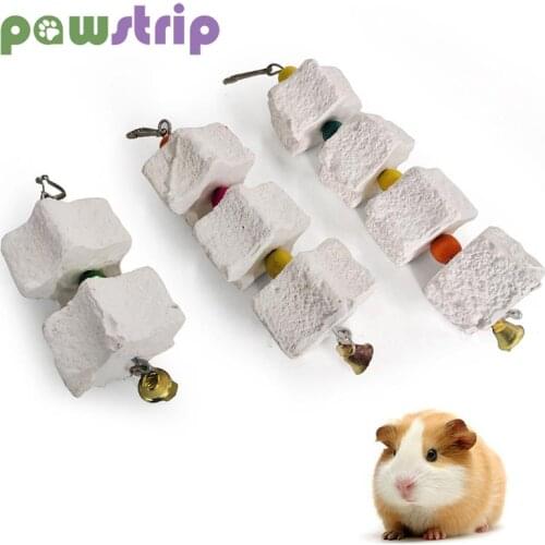 1Pcs Stone Mineral for Parrot Pet Supplies Birds Minerals Chewing Toy Hang Bird Cage Toys Multifunction Parrot Cage Accessories