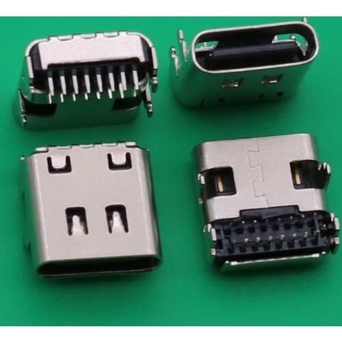 10PCS Type-C 16p full plug double row pin board high speed data adapter USB female connector for JBL Charge 4