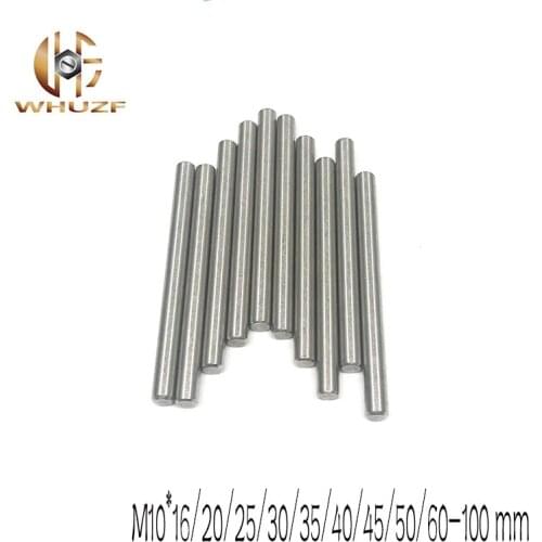 2pcs M10*16/20/25/30/35/40/45/50/60-100 mm 304 stainless Steel GB119 Threaded Cylindrical Pin Dowel Pins For Mold Machine Tools
