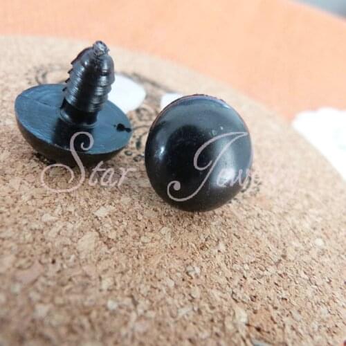 30pcs! big size 40mm full black color plastic toy eyes with washers (not 30pair)