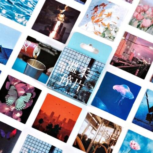 46Pcs/Box Vintage Photo Fragments Bullet Journal Decorative Washi Stickers Scrapbooking Stick Label Diary Album Stickers