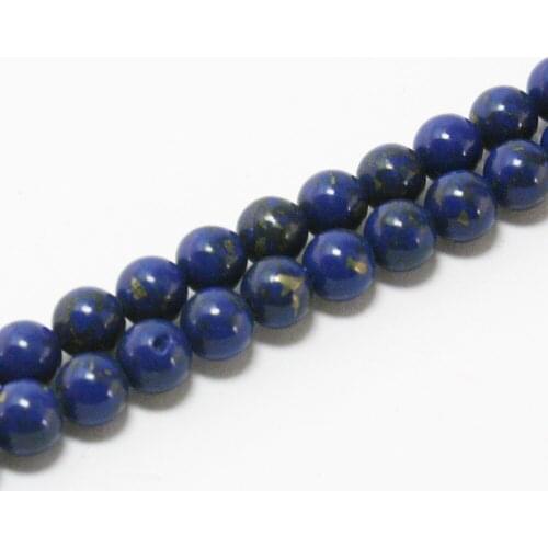 6mm Lapis Lazuli Round Beads Synthetise Dyed 15'' For Jewelry Making DIY Bracelet DH-BTB242-46
