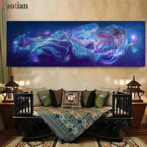 Diamond Painting Three fairies flying 3d cross stitch Diy Diamond embroidery Pretty Woman art mosaic stitch cross full round