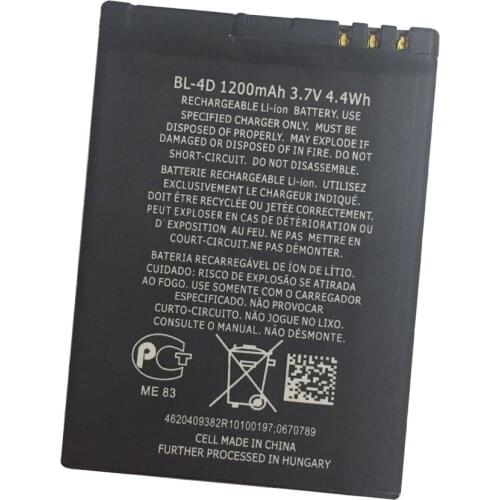 20pcs/lot BL-4D BL 4D Phone Battery For Nokia N97 mini N8 N8-00 E5 E5-00 E7 E7-00 T7 T7-00 702T N5 808 BL4D Batteries