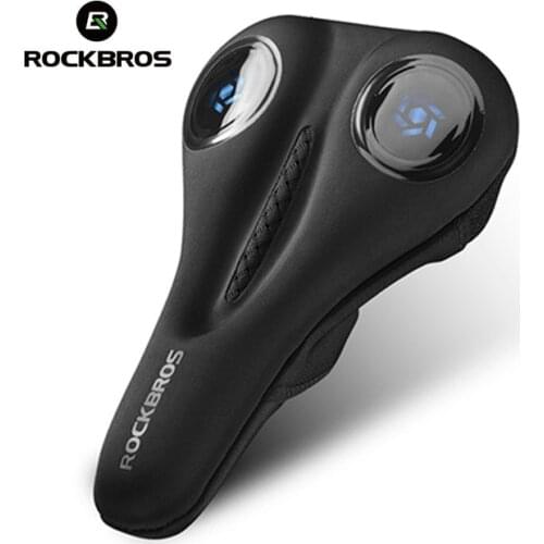 ROCKBROS Bicycle Saddle Cover Liquid Silicone Gels MTB Bike Saddle Covers Hollow Breathable Comfortable Soft Cycling Seat