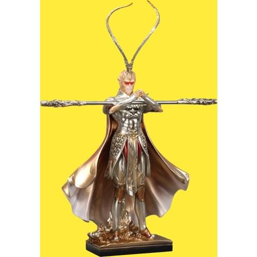 2021New Living Room Decoration Resin Monkey King Buddha Statue Sculpture Ornament Office Figurine Decor Nordic Style Home Statue