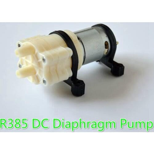 Aquarium R385 12V DC Diaphragm pump Electromagnetic stove kettle pumps water fish tank small micropump,1.5-2L/Min(6.8)