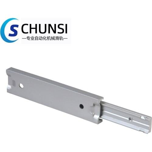 CHUNSI For Gift Box 16mm Wide Two-Section Aluminum Alloy Slide For Rail Clamp Screw Groove Fastener Woodworking Tool